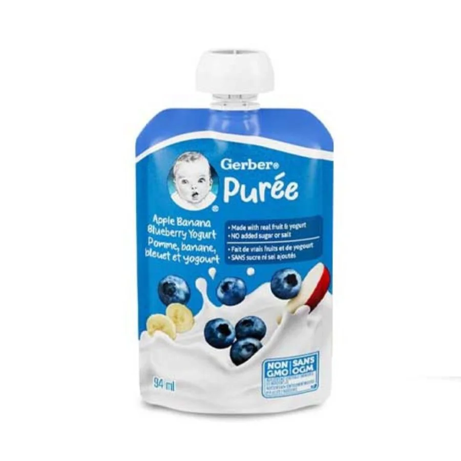 Yogurt manzana banana y arándano gerber 94ml miniatura 2