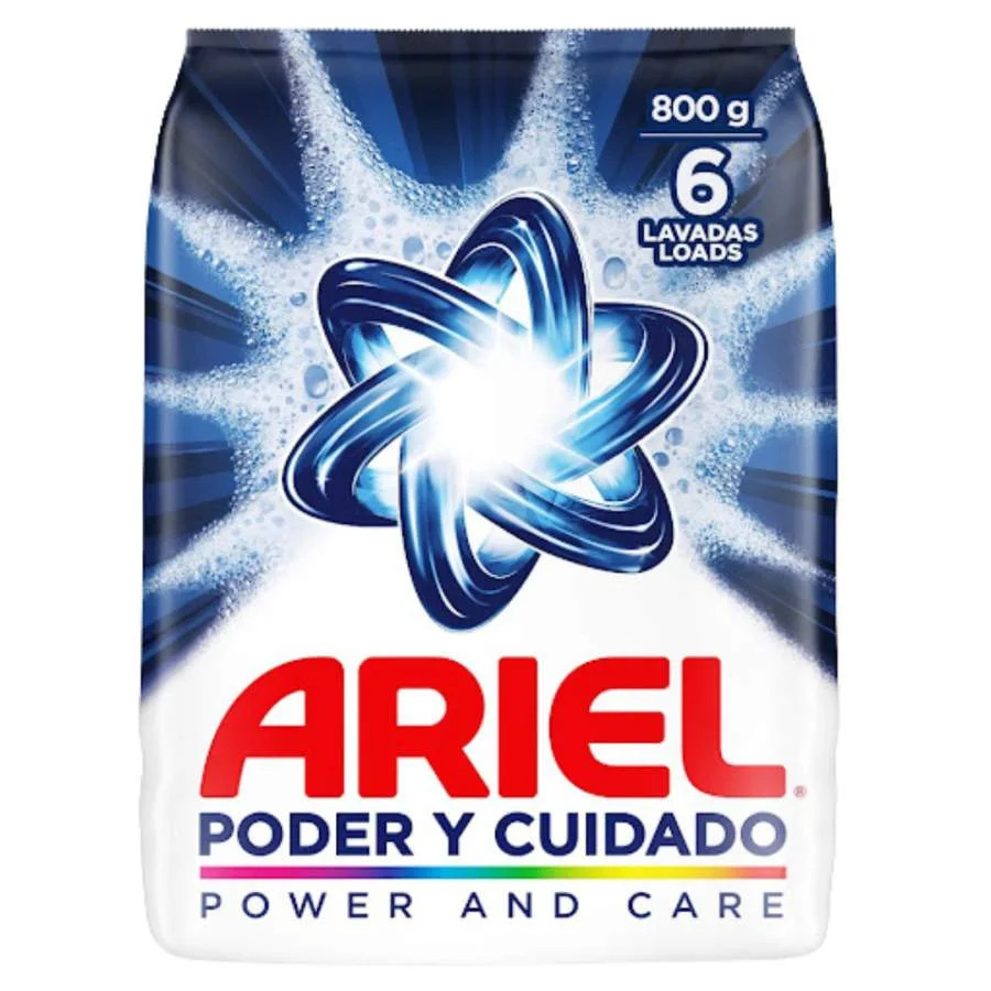 Detergente en polvo ariel 800 gr