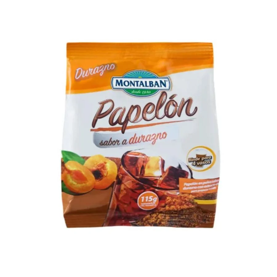 Papelon sabor a durazno montalban 115g