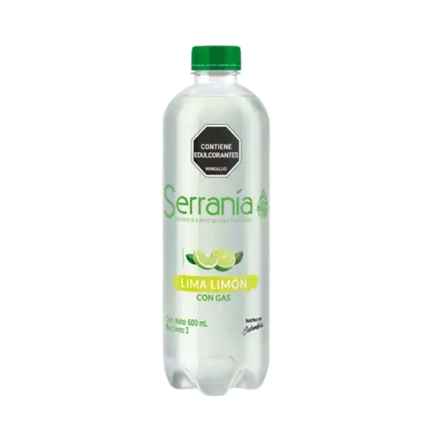 Agua saborizada con gas limon serrania 600 ml miniatura 2
