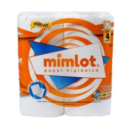 Papel higienico mimlot 300 hojas